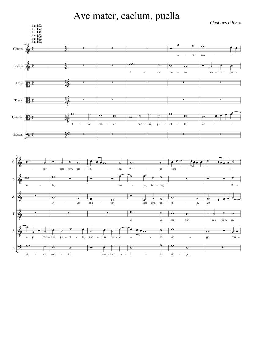 Ave mater caelum puella