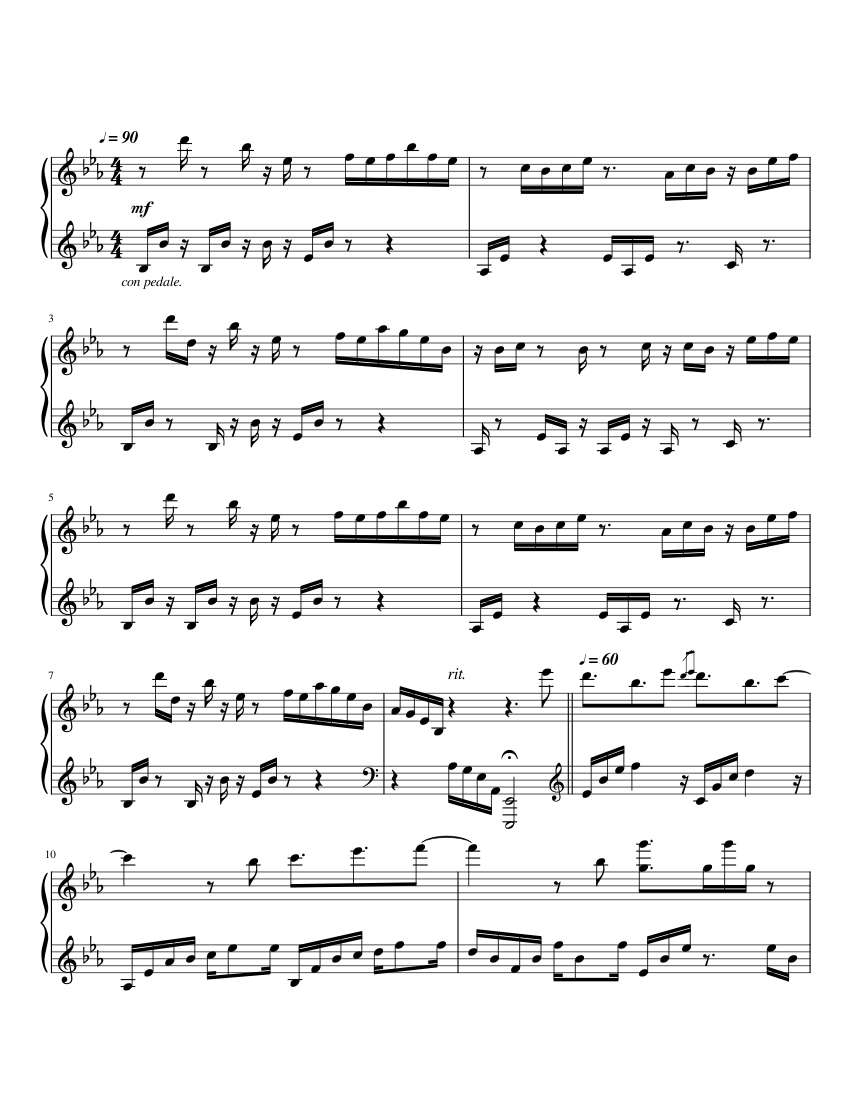 Owl City Fireflies Sheet music for Piano (Solo)