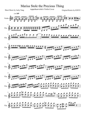 Marisa Stole The Precious Thing by IOSYS free sheet music | Download PDF or  print on Musescore.com