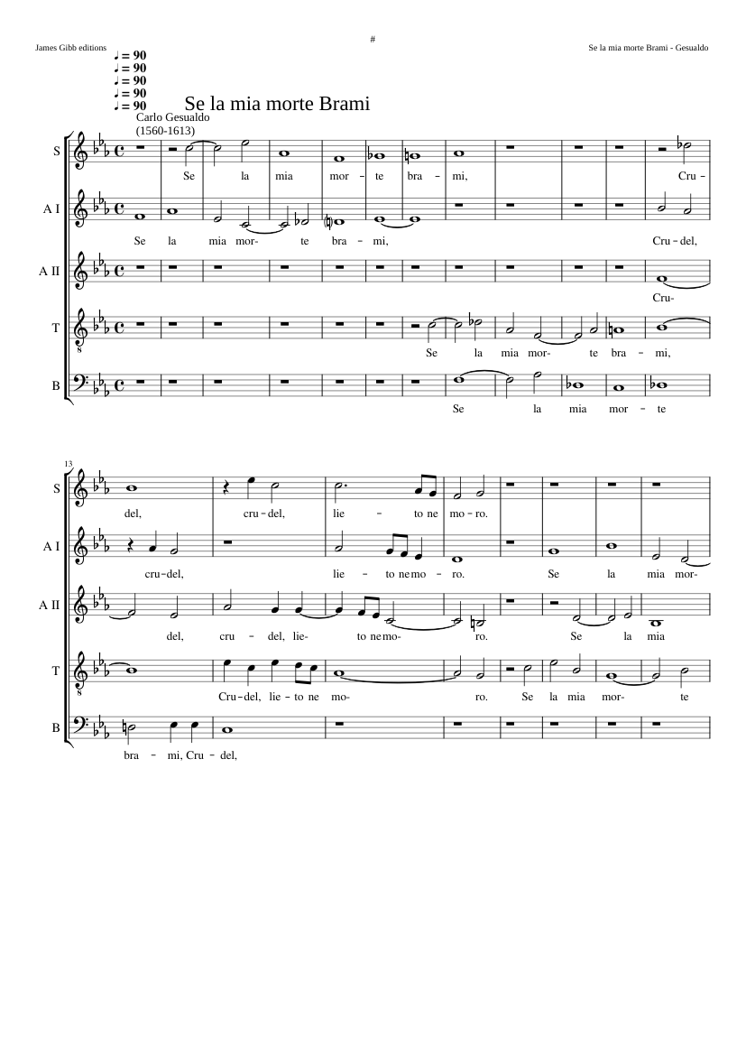 Se la mia morte brami