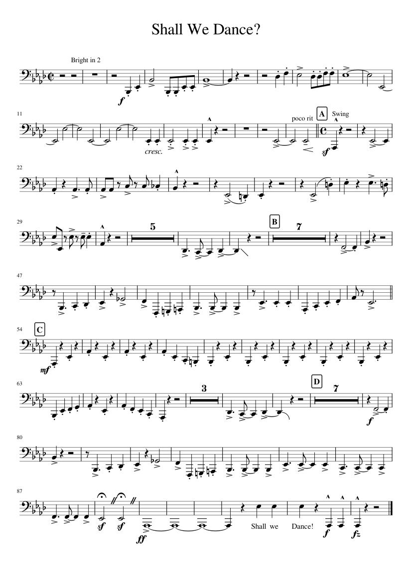 Shall We Dance? Sheet music for Piano (Solo) Easy | Musescore.com