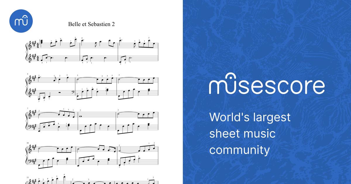 Belle et Sébastien Sheet music for Piano (Solo) | Musescore.com