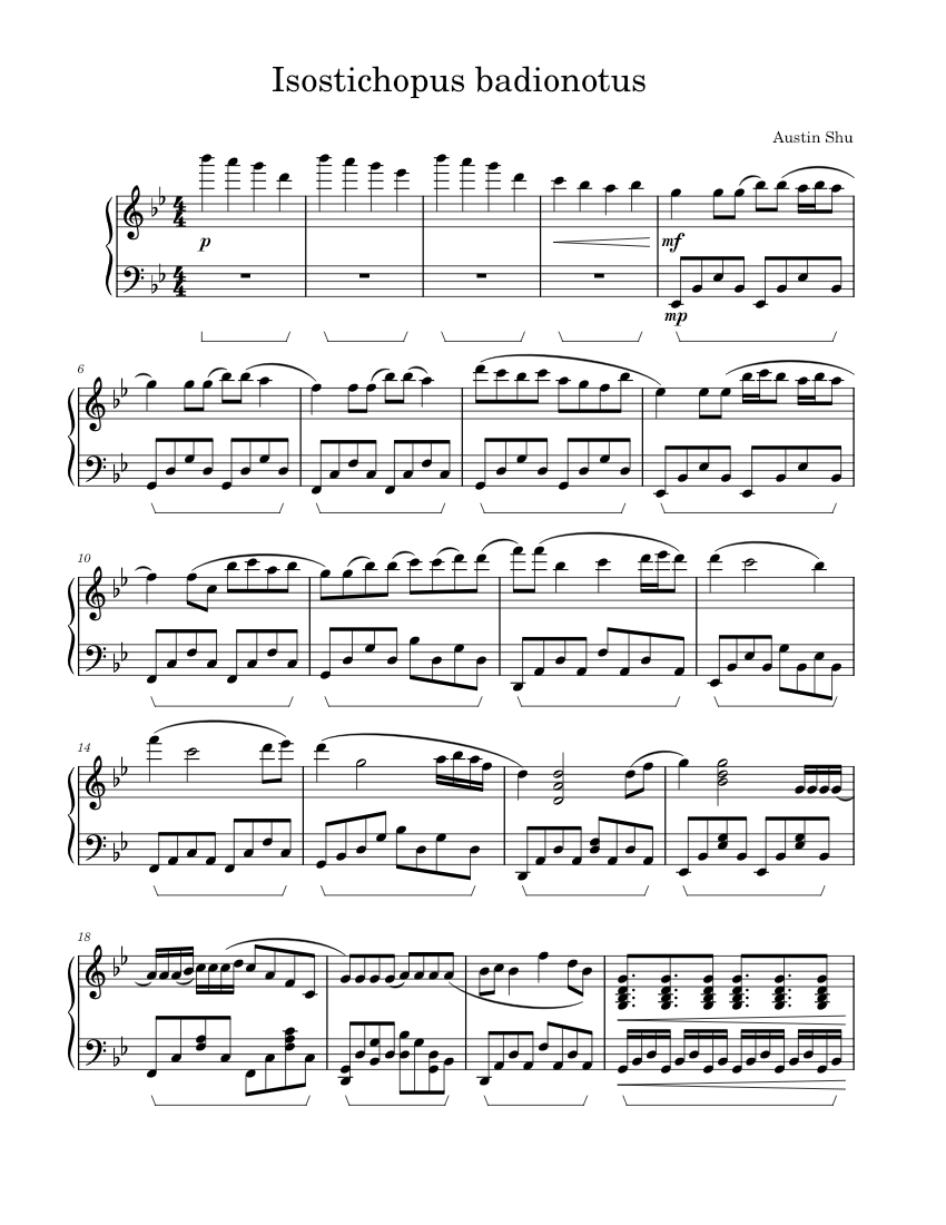 Work in progress Sheet music for Piano (Solo) | Musescore.com