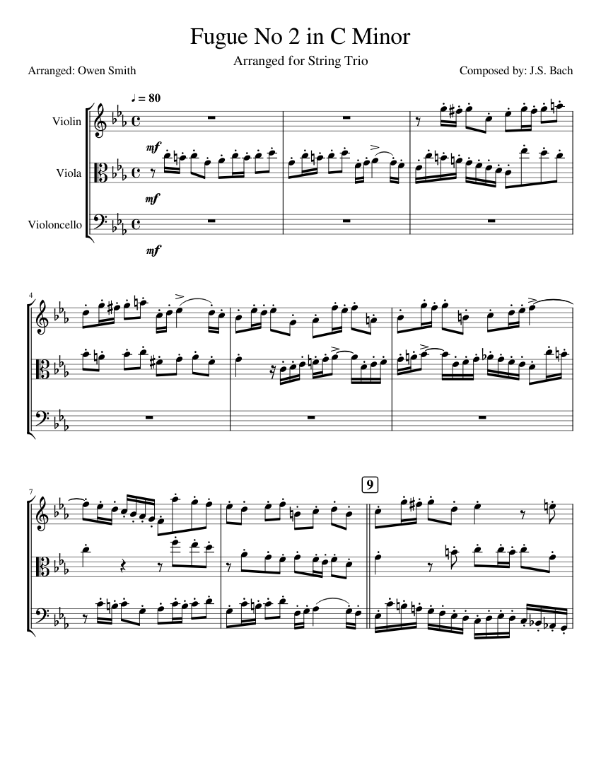 Prelude and Fugue in C minor BWV 847