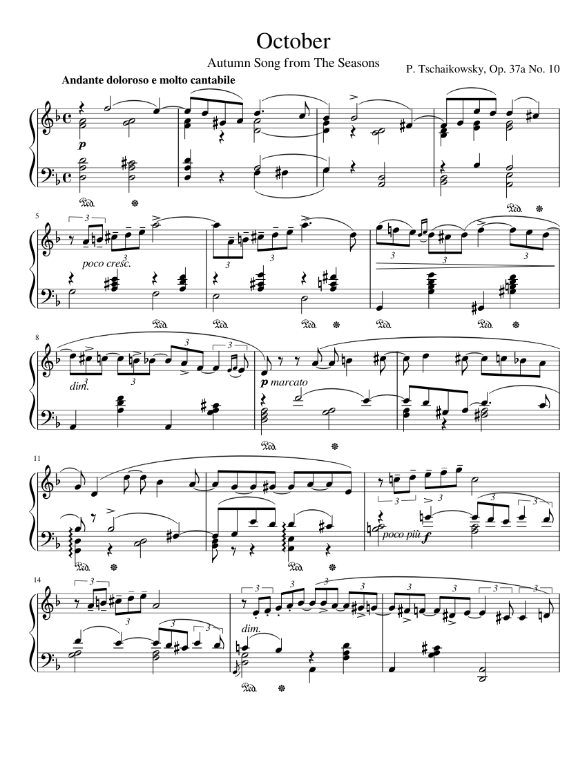 The Seasons Op.37a