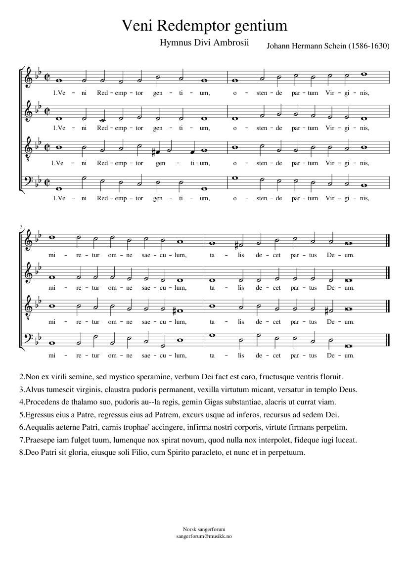 Veni Redemptor gentium