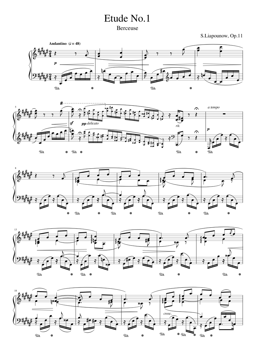 12 Études d'exécution transcendante Op.11
