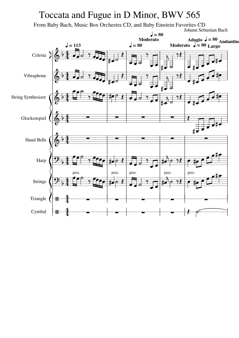 Toccata and Fugue in D minor, BWV 565 – Johann Sebastian Bach Toccata ...