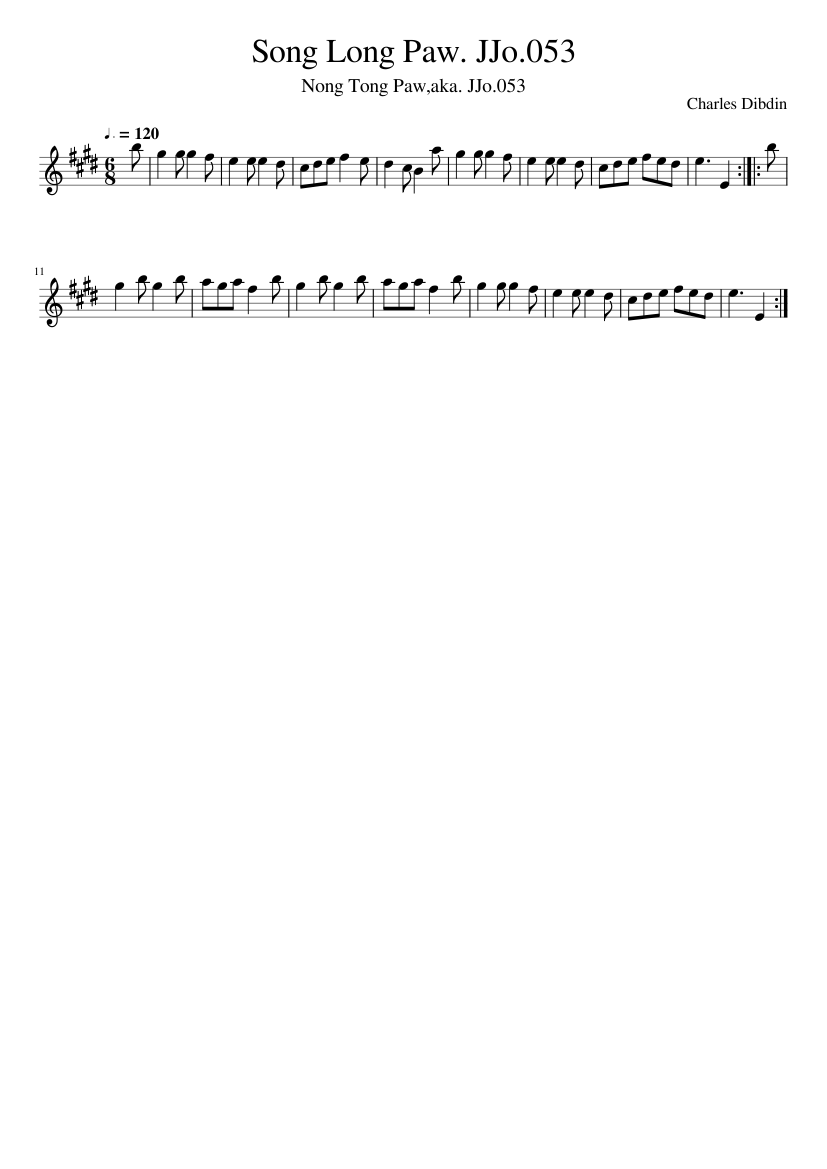 Song Long Paw. JJo.053