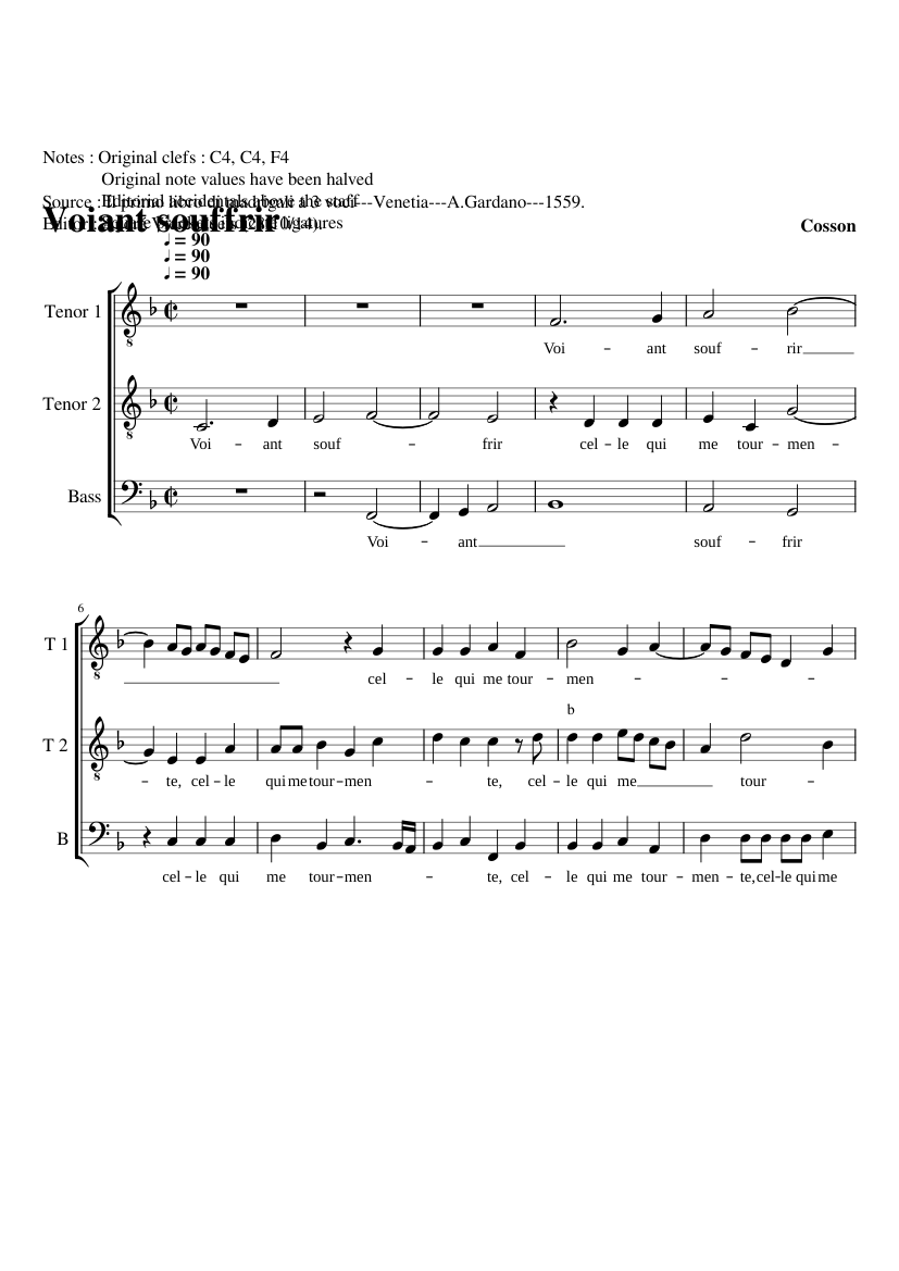 Voiant souffrir
