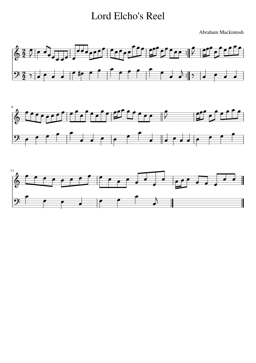 Lord Elcho's Reel