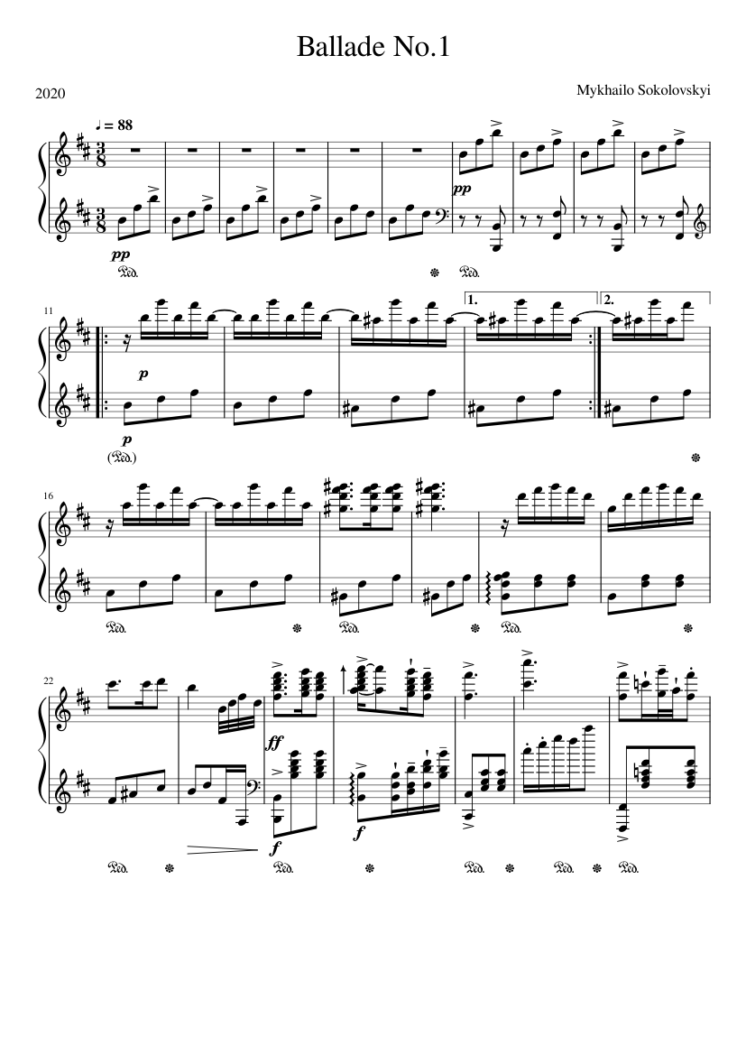Ballade No.1