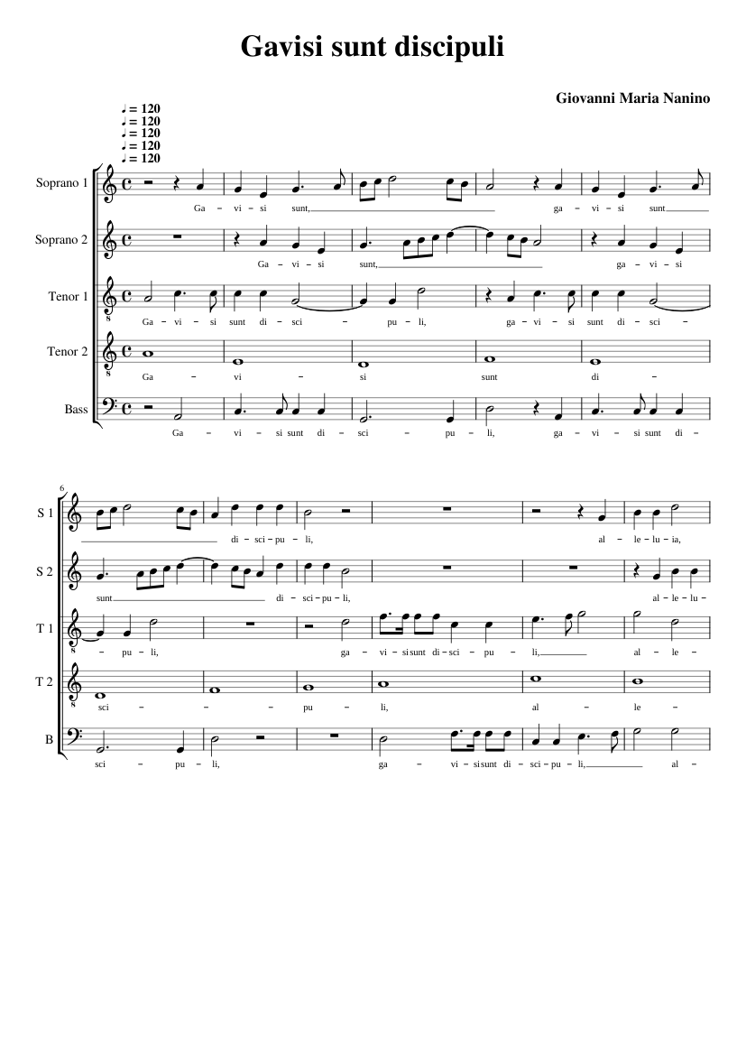 Gavisi sunt discipuli