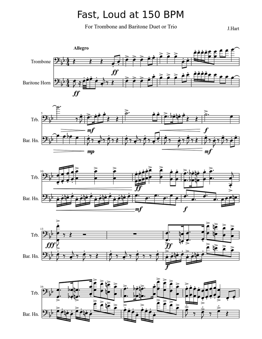 Fast Loud At 150 BPM Sheet Music For Trombone Solo Musescore fast-loud-at-150-bpm-sheet-music-for-trombone-solo-musescore