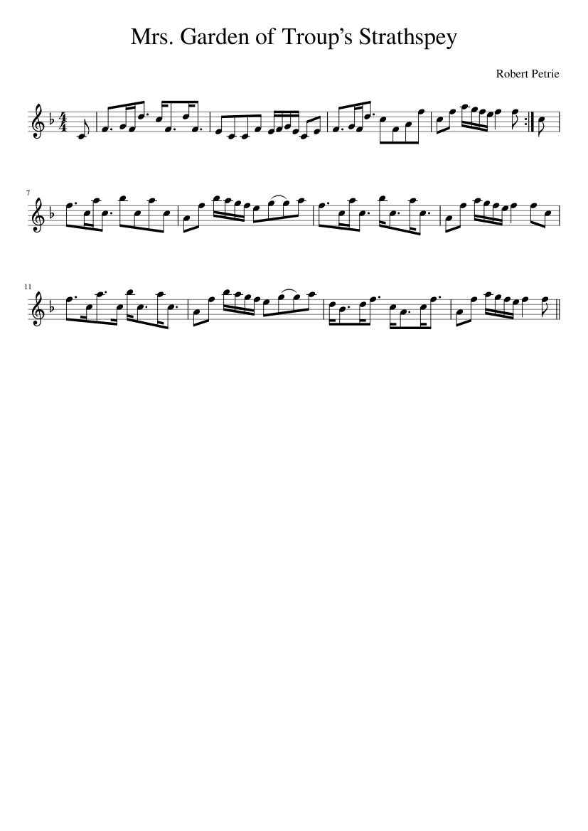 Mrs. Garden of Troups Strathspey