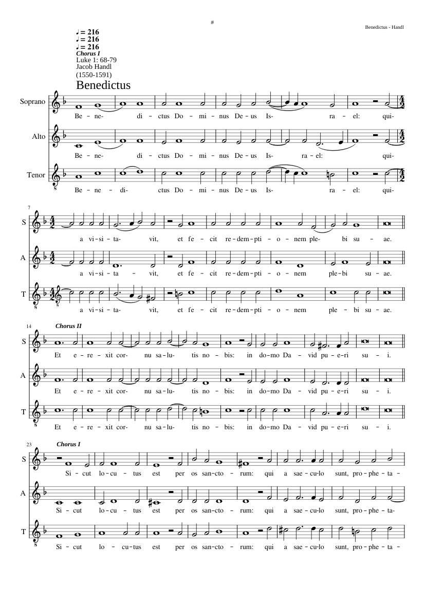 Benedictus Dominus Deus