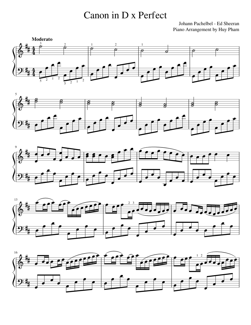 Canon and Gigue in D major P.37