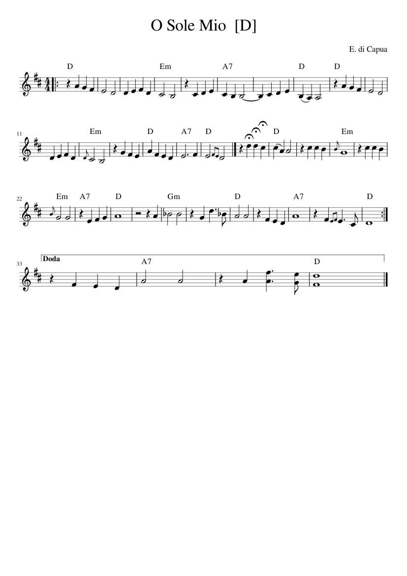 'O Sole Mio