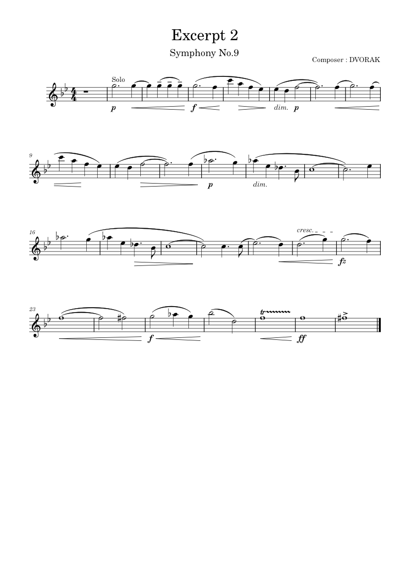 STAGE CENTRE by GOFF RICHARDS 吹奏楽 楽譜 未使用 Symphony No.9, Op.95 – Antonín Dvořák Excerpt 2 -shyphony No9