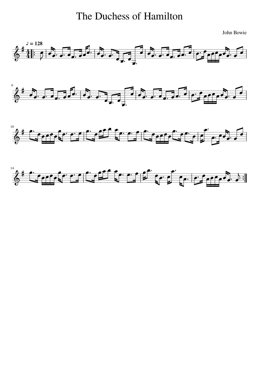 The Duchess of Hamilton