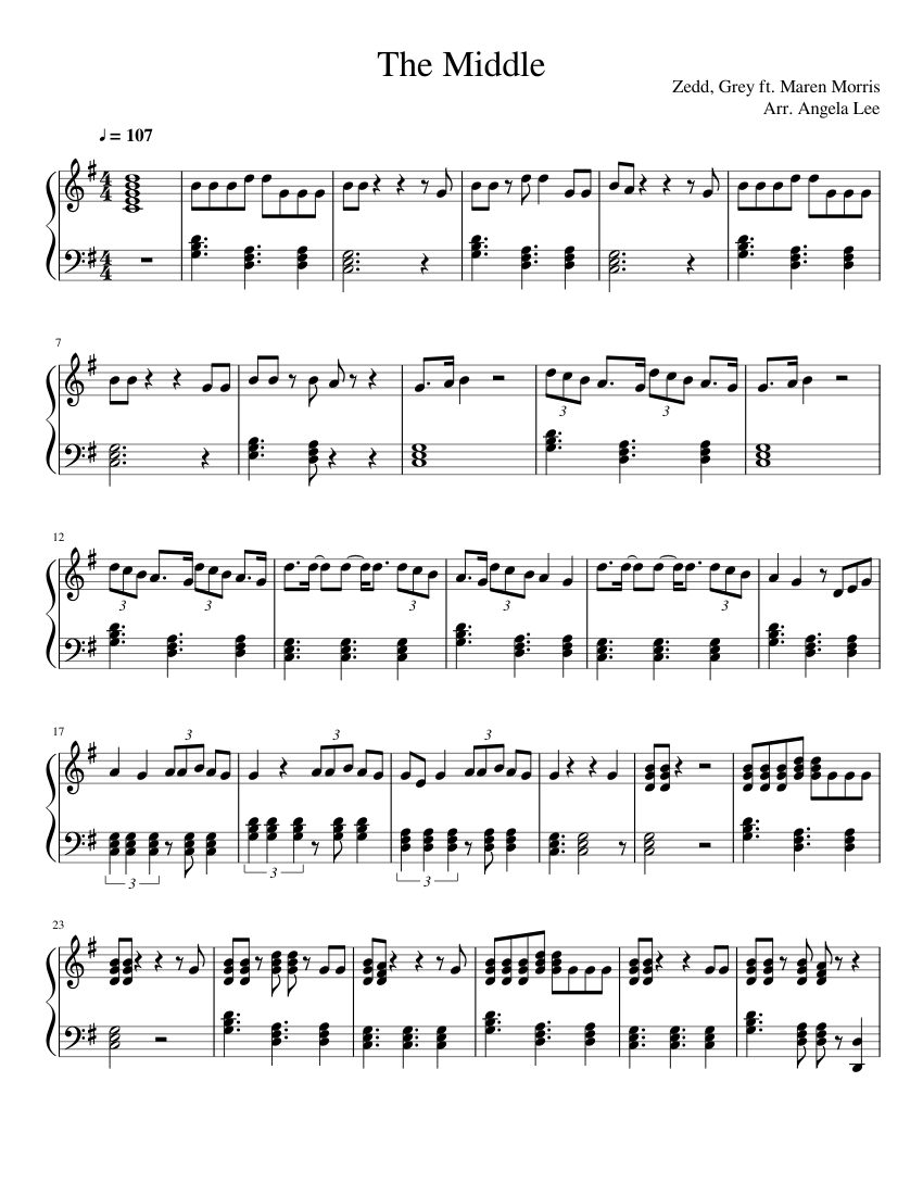 Zedd - The Middle (Piano) - piano tutorial
