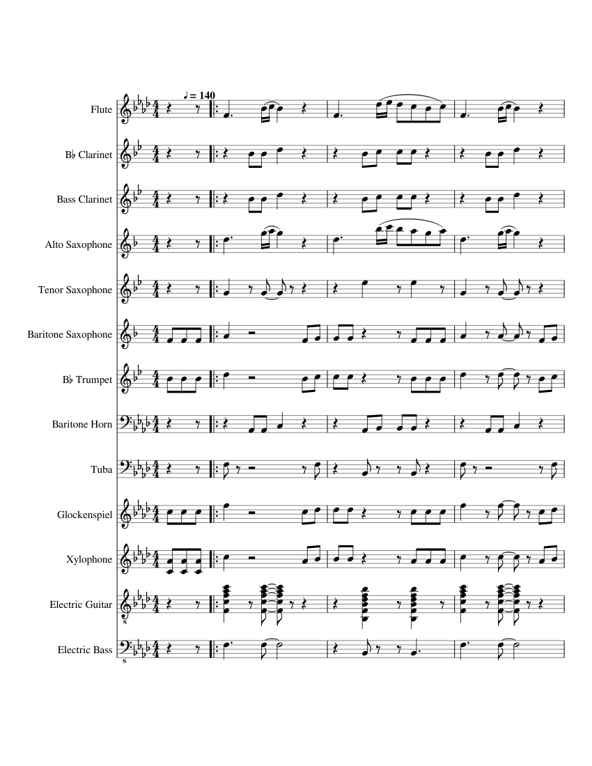 Watch Me (Whip/Nae Nae) - Silentó Sheet music for Tuba, Flute, Clarinet in  b-flat, Clarinet bass & more instruments (Mixed Ensemble) | Musescore.com