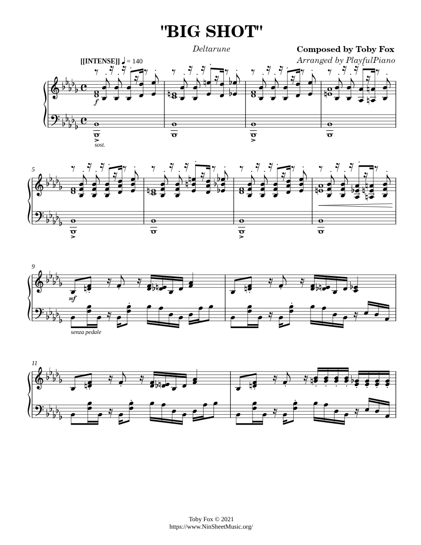 Deltarune BIG SHOT Spamton NEO S Theme Solo Piano Updated 2021 Score 0 @0