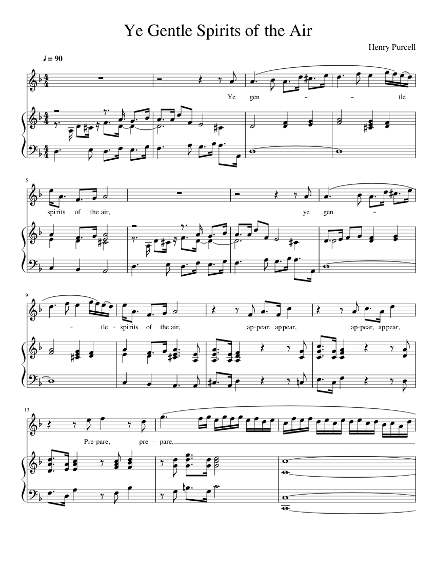 Ye Gentle Spirits of the Air - Purcell