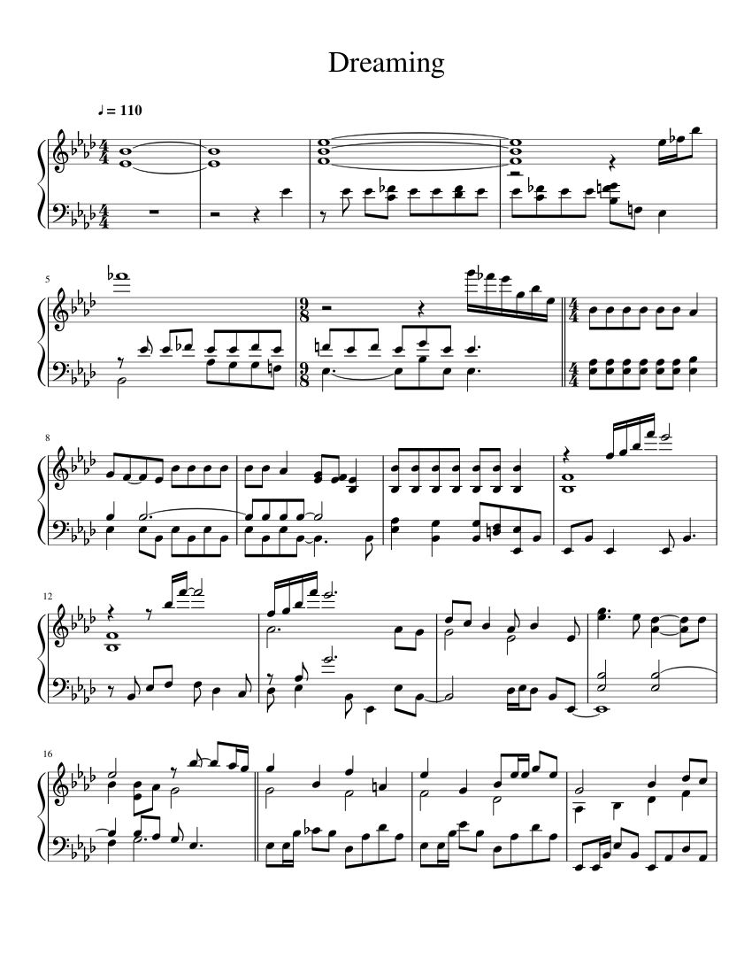 Dreaming Coraline Bruno Coulais Sheet Music For Piano Solo Musescore Com