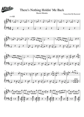 Free There's Nothing Holdin' Me Back by Shawn Mendes sheet music | Download  PDF or print on Musescore.com