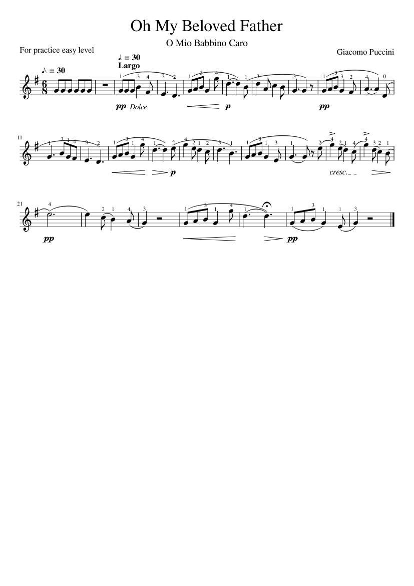 o mio babbino caro