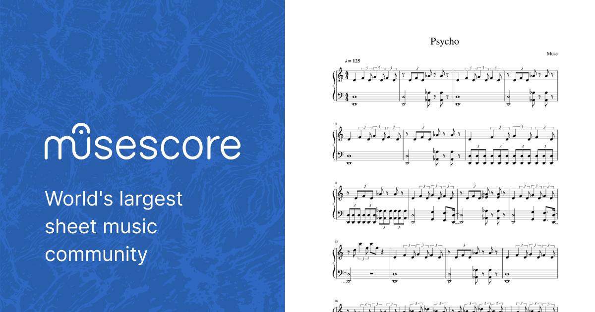 Psycho Muse Sheet music for Piano (Solo) | Musescore.com
