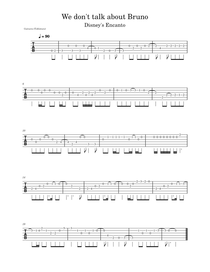 We Don't Talk About Bruno No