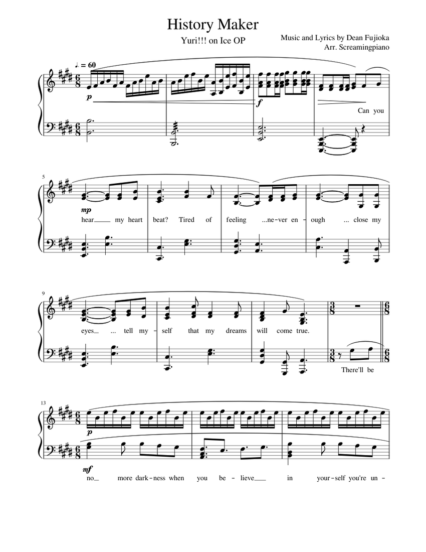 Yuri On Ice Soundtrack Piano