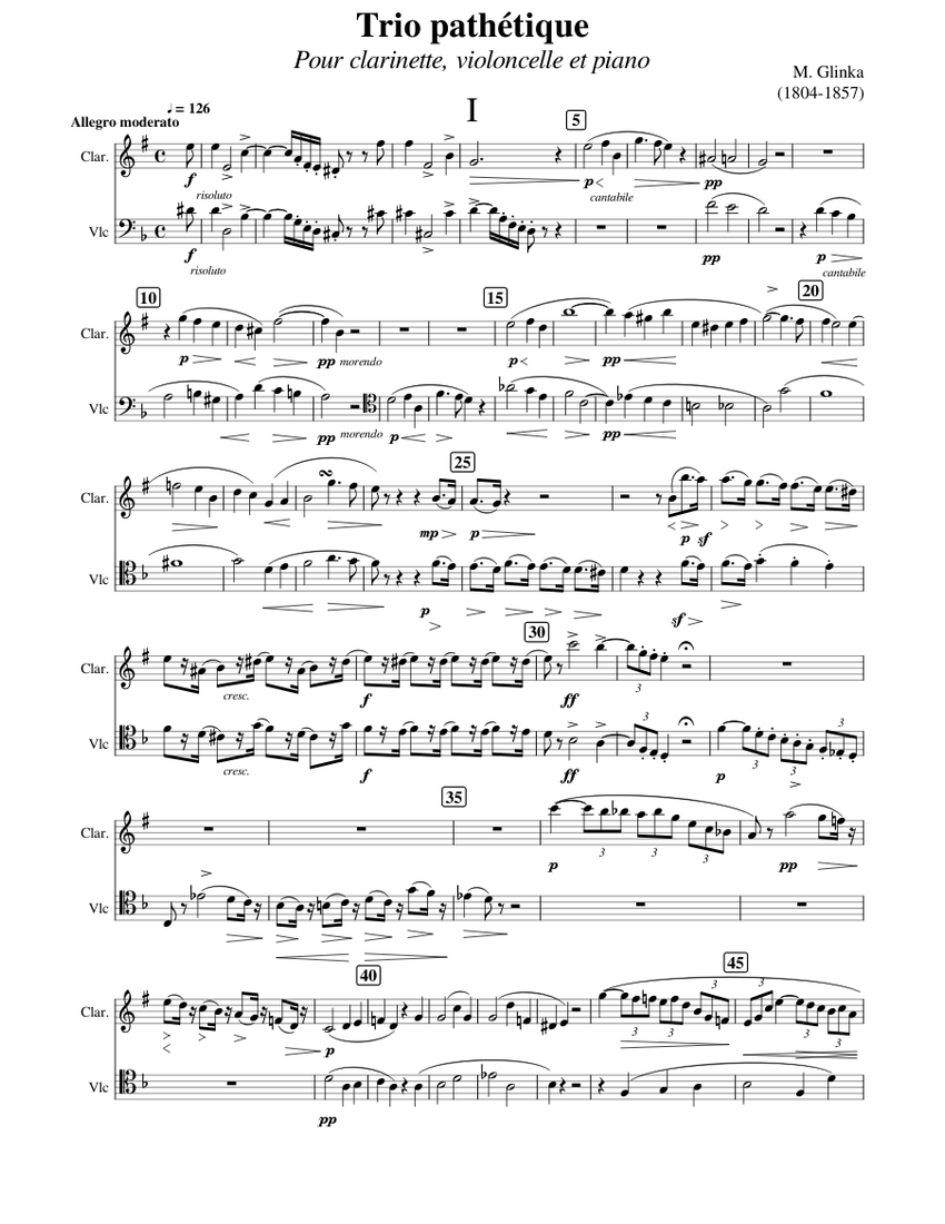 Sheet music for