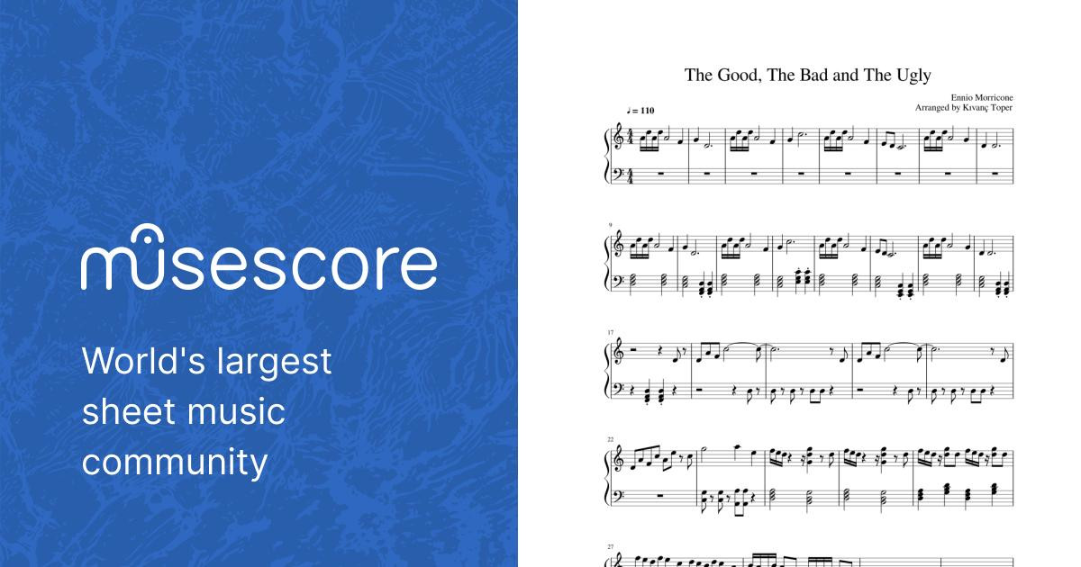 The Good The Bad and The Ugly Sheet music for Piano (Solo) | Musescore.com