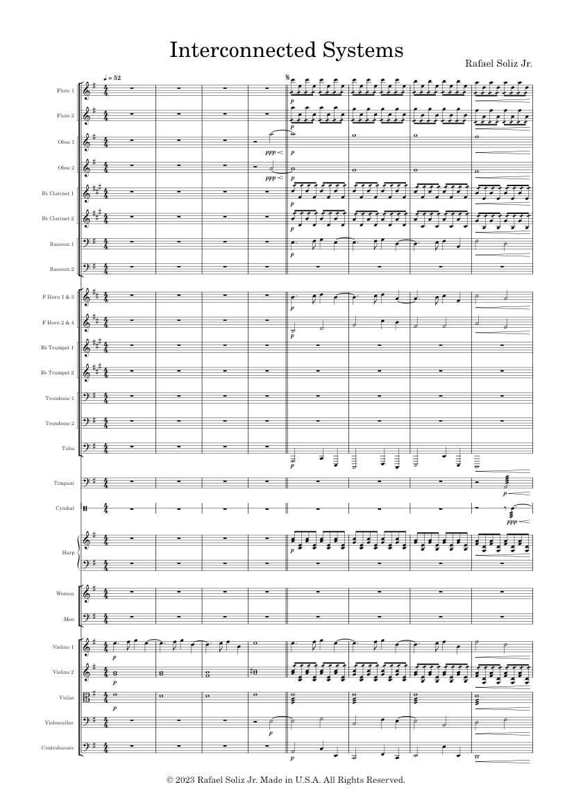 Cynthexiliad Suite - 6 - Interconnected Systems Sheet music for ...