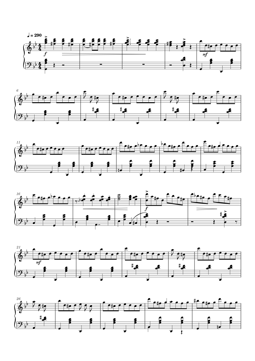 Карусель А. Фоссен, обработка В.Фоменко Sheet music for Piano (Solo) |  Musescore.com