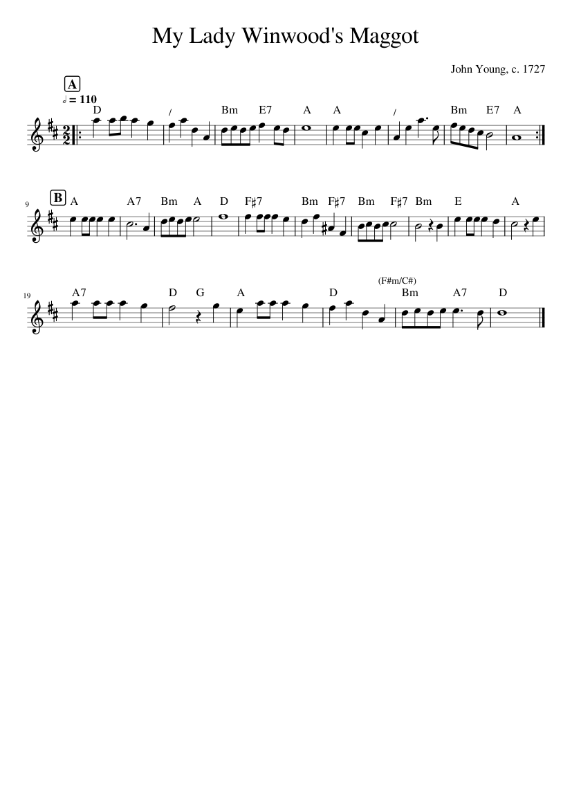 My Lady Winwood's Maggot