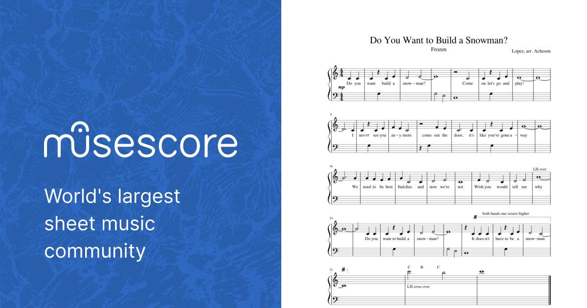 Do You Want To Build A Snowman? (from Frozen) sheet music for trombone solo