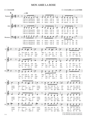 mon amie la rose by Françoise Hardy free sheet music | Download PDF or  print on Musescore.com