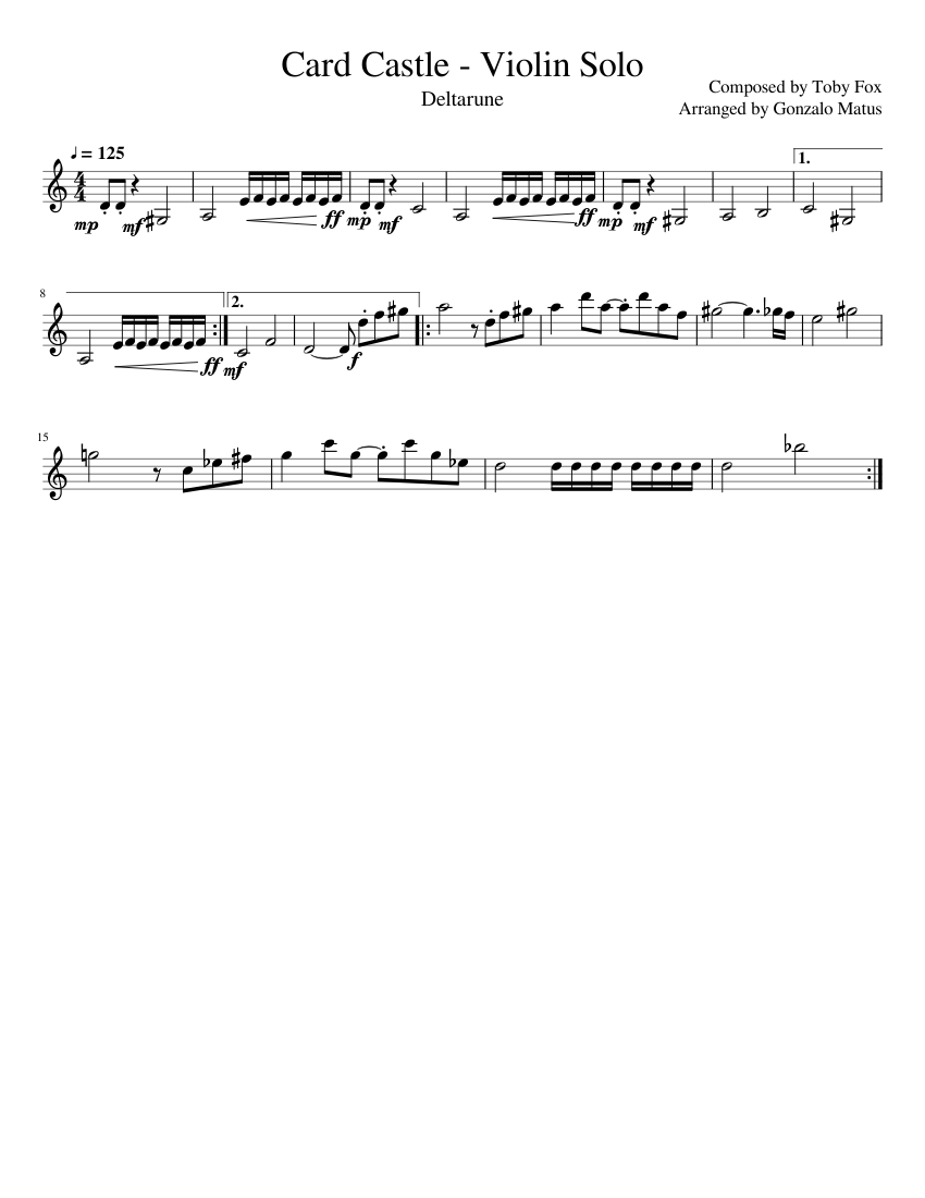 Card Castle - Violin Solo