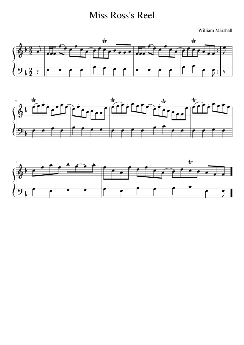 Miss Ross's Reel