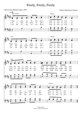 Freely Freely Freely Sheet Music Free Download In Pdf Or Midi On Musescore Com