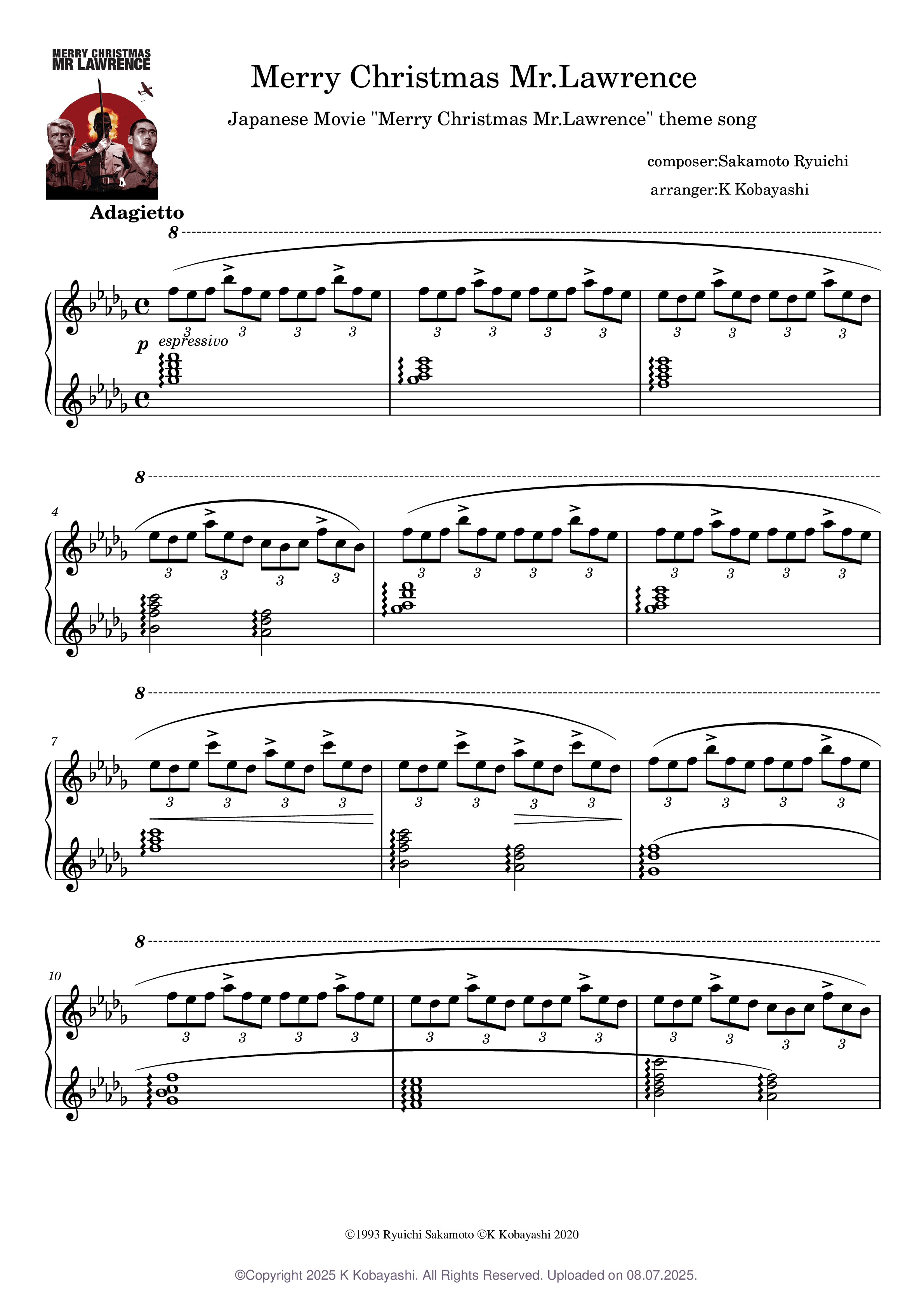 Merry Christmas Mr Lawrence(戦場のメリークリスマス) - 坂本龍一
