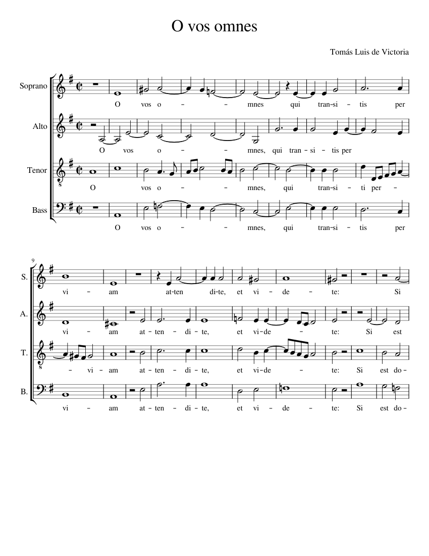 O vos omnes Tenebræ Responsory