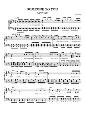 Free Someone To You by Banners sheet music | Download PDF or print on  Musescore.com