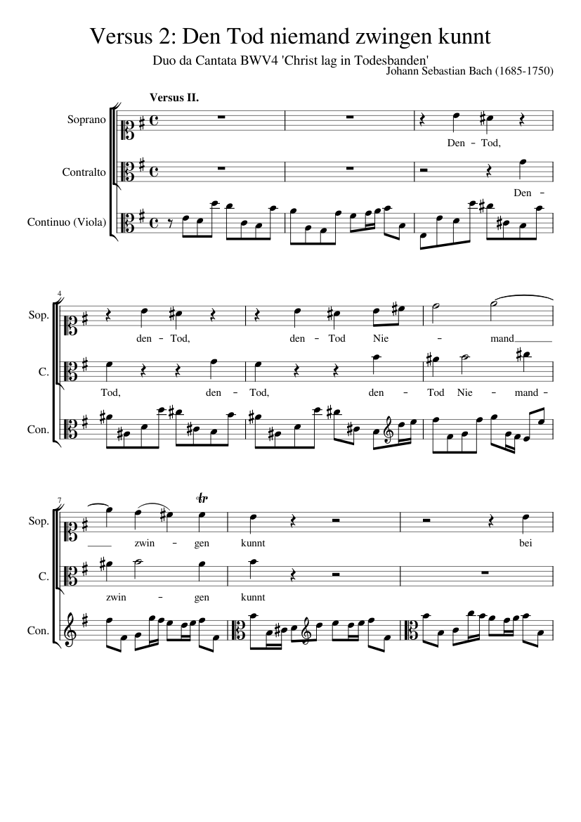 Christ lag in Todesbanden BWV 4