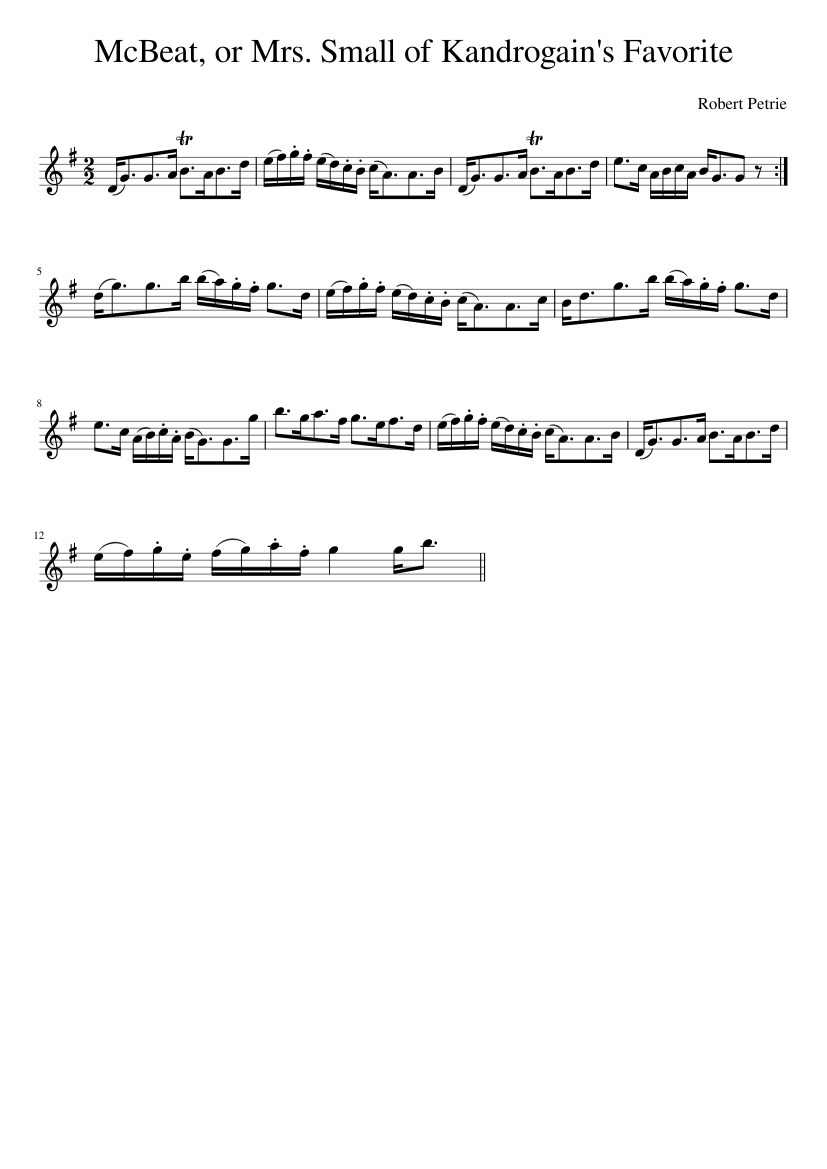 McBeat or Mrs. Small of Kandrogain's Favorite