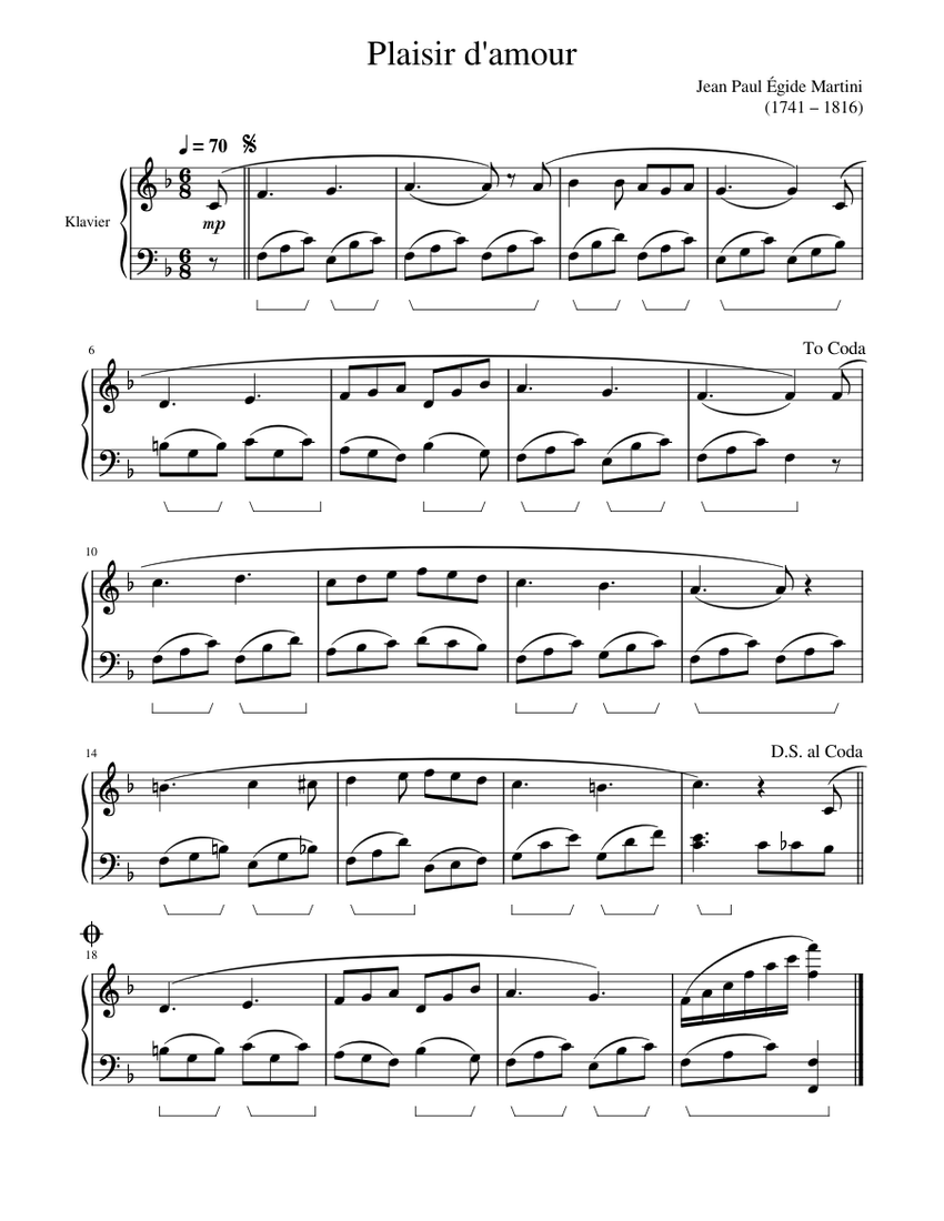plaisir-d-amour-jean-paul-gide-martini-sheet-music-for-piano-solo